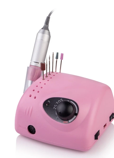 Фрезер для маникюра Bucos ZS-705 розовый 65 Ватт, 35 000 об (+6 фрез в подарок) Nail Drill (251211582)
