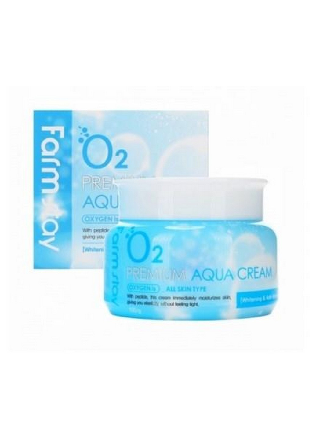 Увлажняющий крем для лица O2 Aqua Cream кислородный с ниацинамидом FarmStay (254844270)