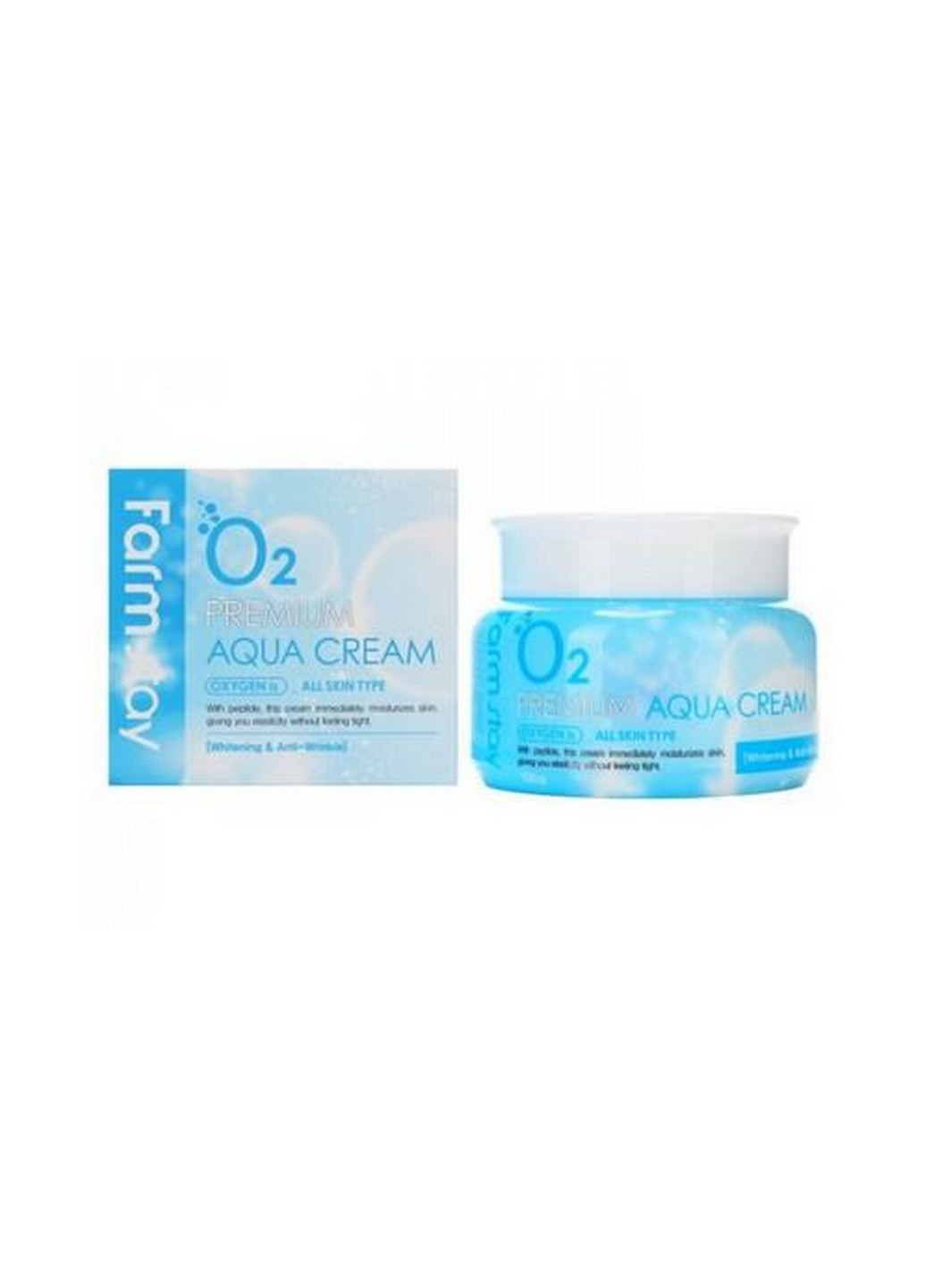 Увлажняющий крем для лица O2 Aqua Cream кислородный с ниацинамидом FarmStay (254844270)