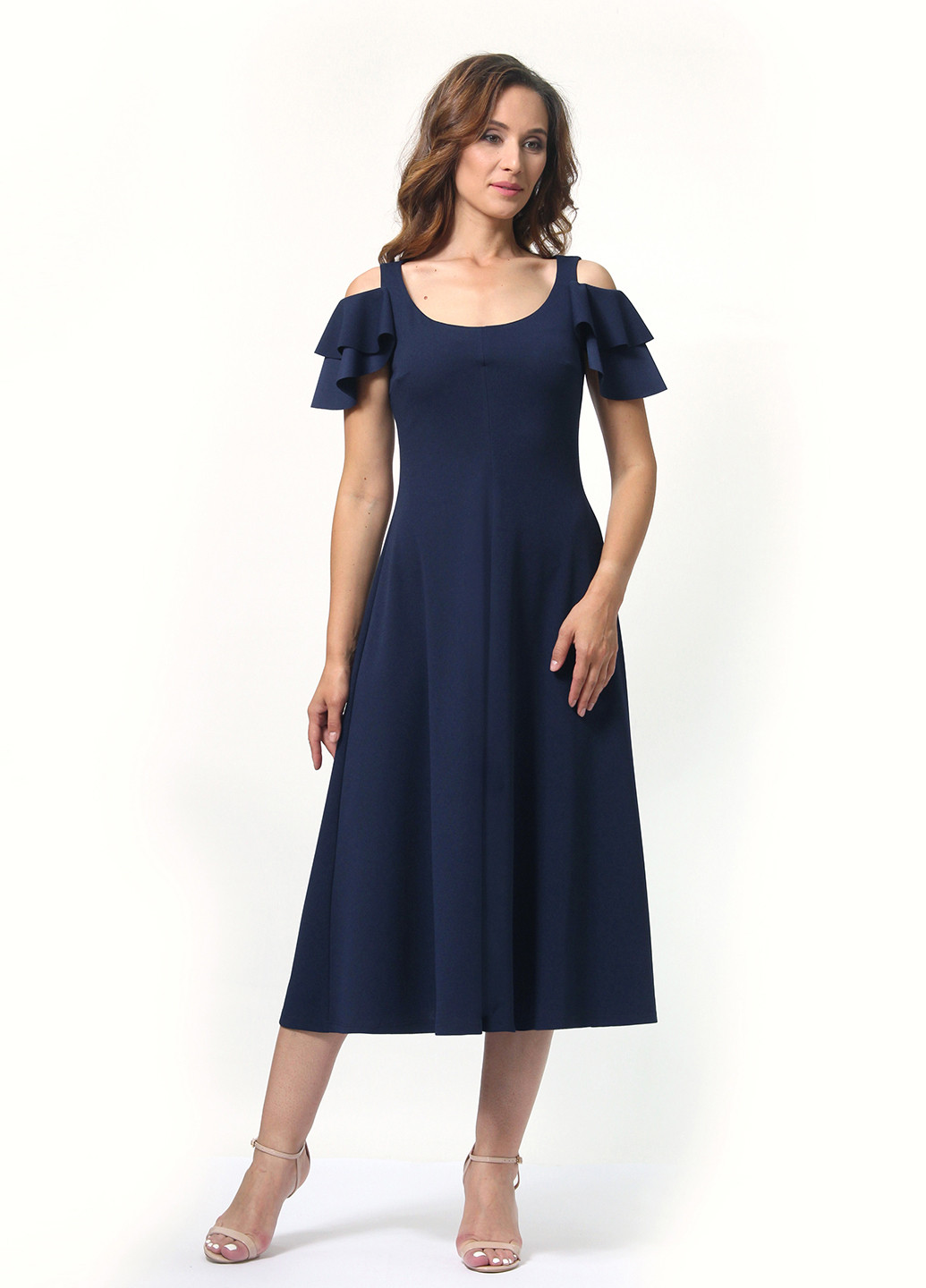 Темно-синя кежуал сукня, сукня кльош Alika Kruss