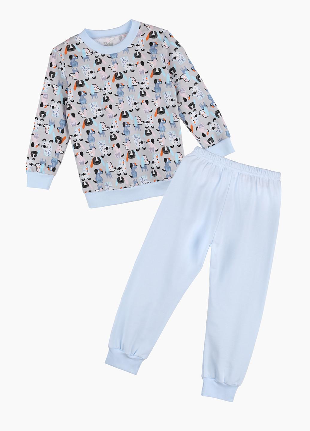 Голубая всесезон пижама (свитшот, брюки) свитшот + брюки Timi