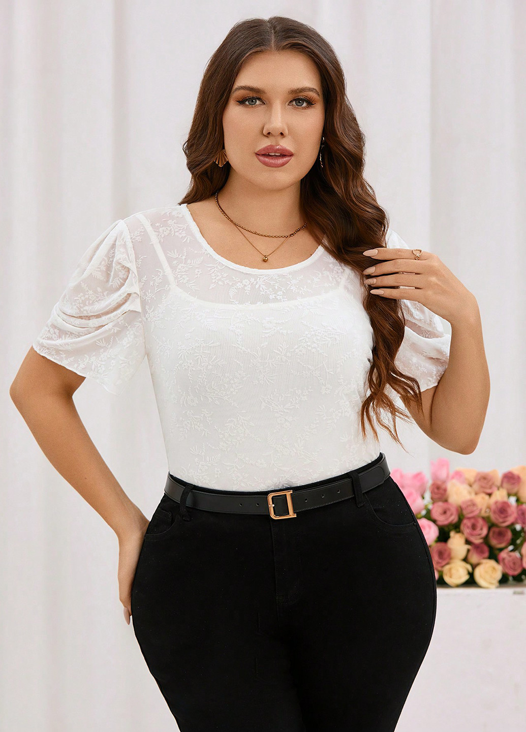 Біла блуза SHEIN