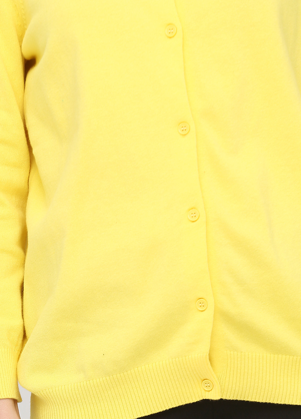 Кофта Avon однотонная жёлтая кэжуал хлопок