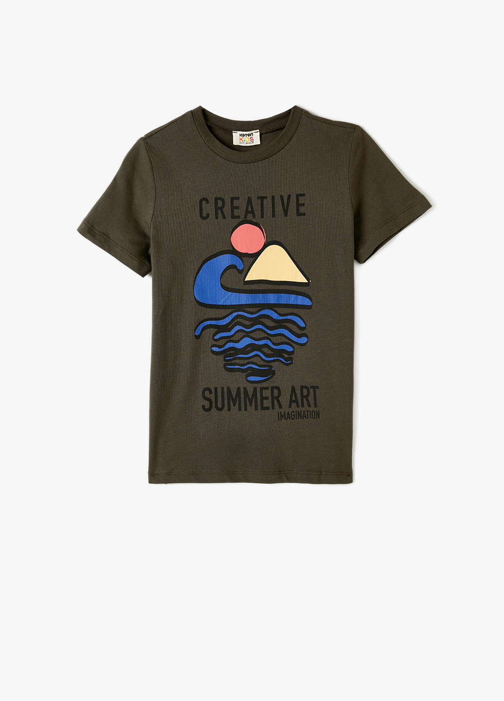 Темно-сіра літня футболка KOTON