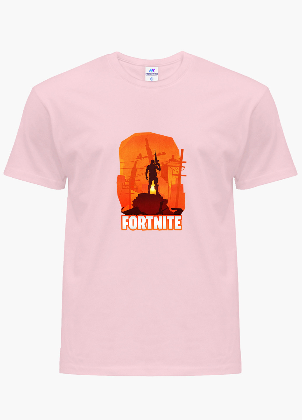 Розовая демисезонная футболка детская фортнайт (fortnite)(9224-1194) MobiPrint