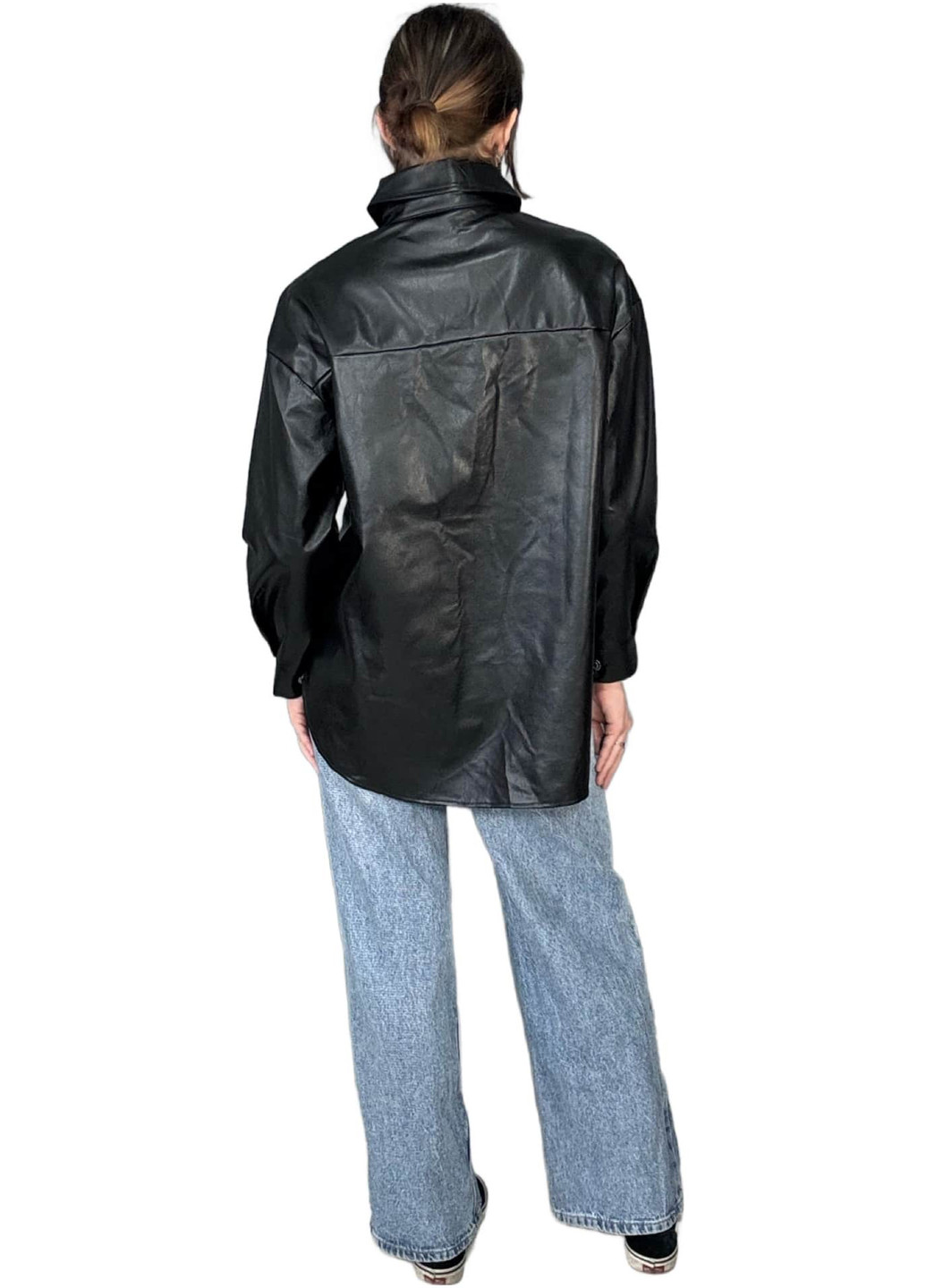 Чорна демісезонна куртка куртка-піджак SHEIN