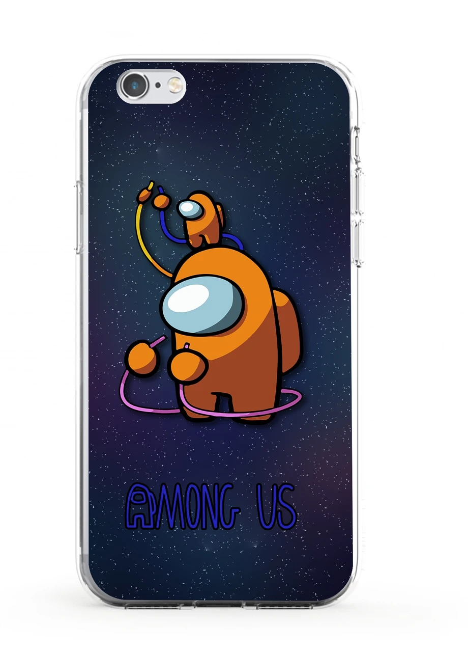 Чохол силіконовий Apple Iphone 6 Амонг Ас Помаранчевий (Among Us Orange) (6937-2413) MobiPrint (219565945)