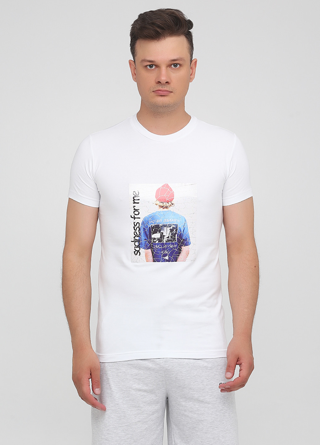 Белая футболка Only Man