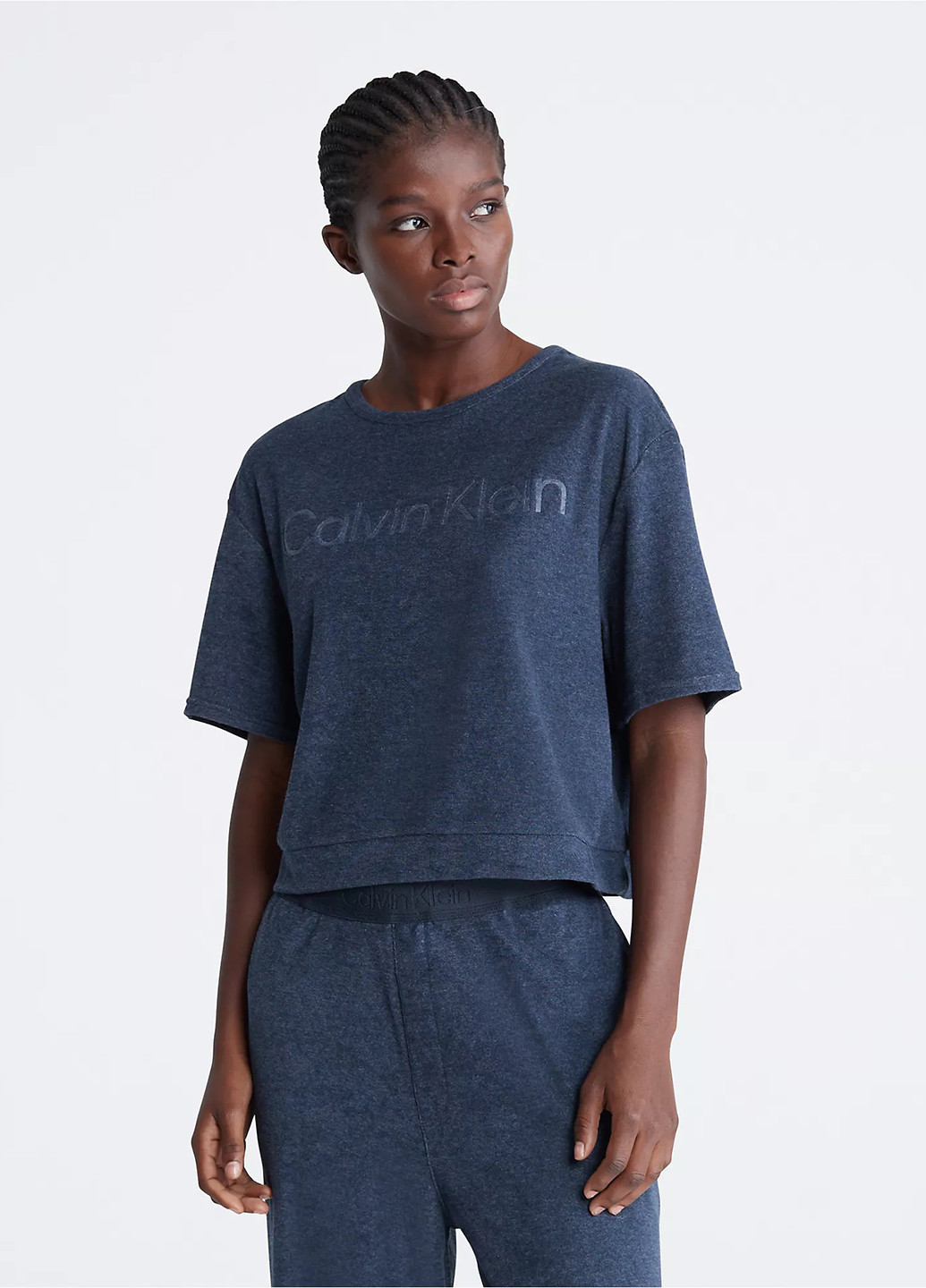 Синяя летняя футболка Calvin Klein
