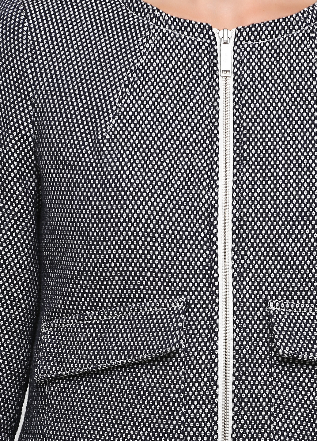 Черно-белый женский жакет S.Oliver с абстрактным узором - демисезонный