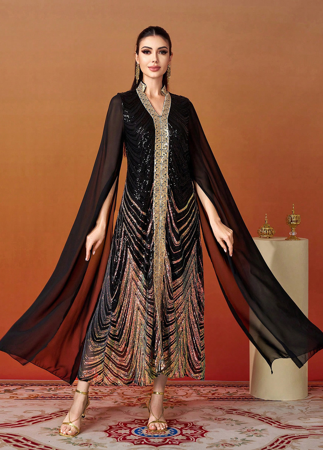 Чорна кежуал сукня а-силует SHEIN однотонна