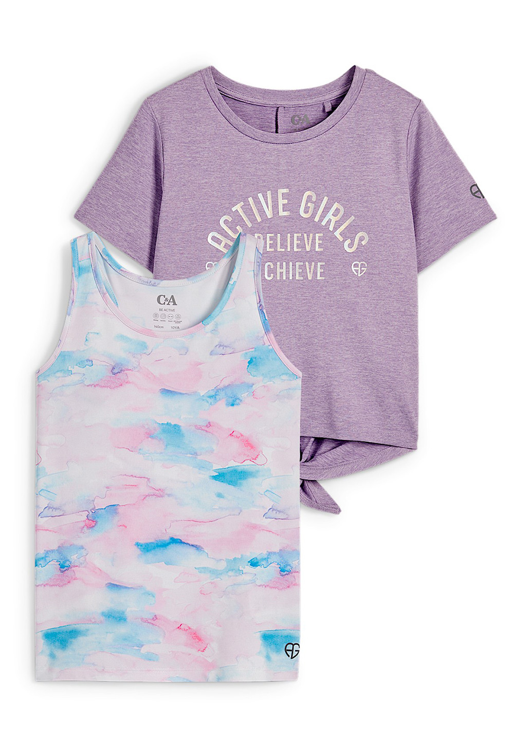 Комбинированный летний комплект (майка, футболка) C&A