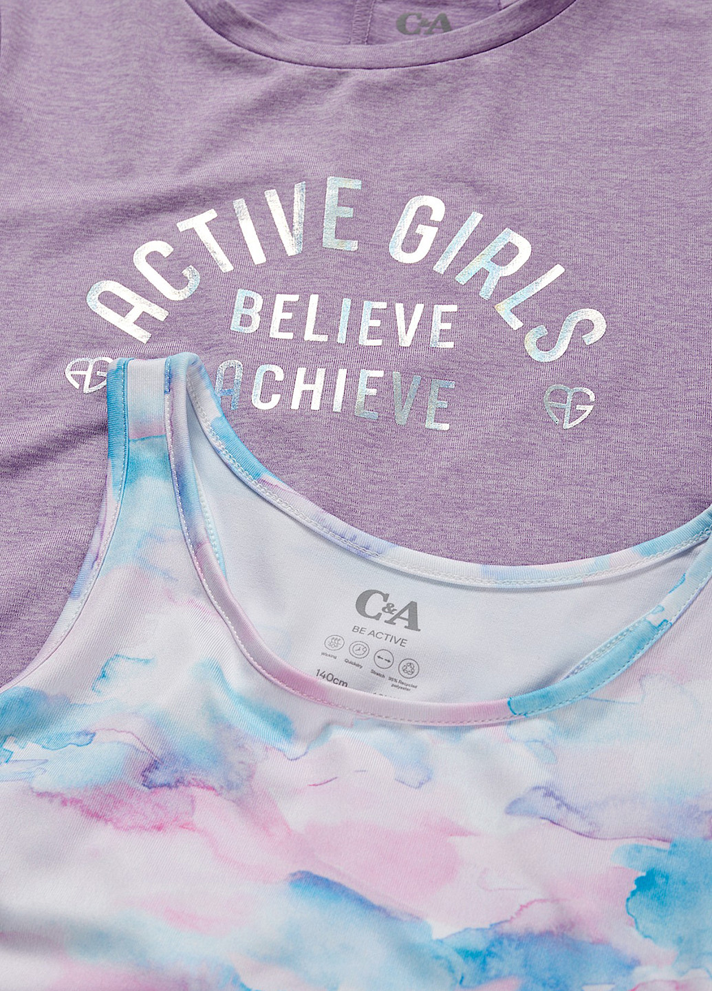 Комбинированный летний комплект (майка, футболка) C&A