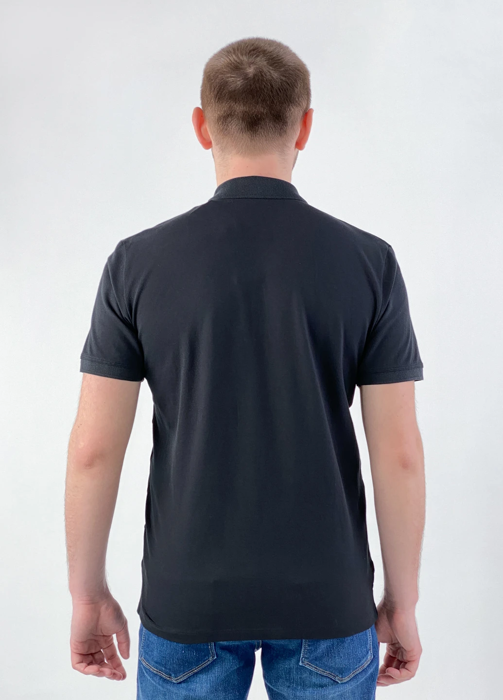 Черная футболка-поло для мужчин Core by Jack & Jones