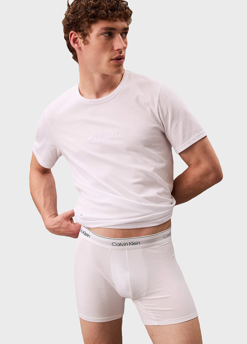 Белая футболка с коротким рукавом Calvin Klein