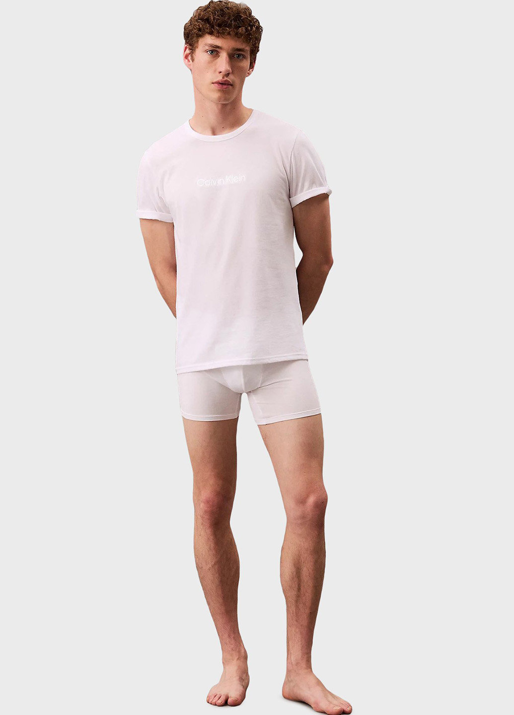 Белая футболка с коротким рукавом Calvin Klein