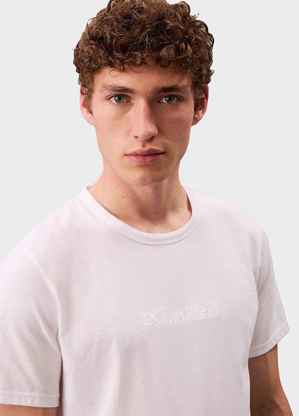 Белая футболка с коротким рукавом Calvin Klein