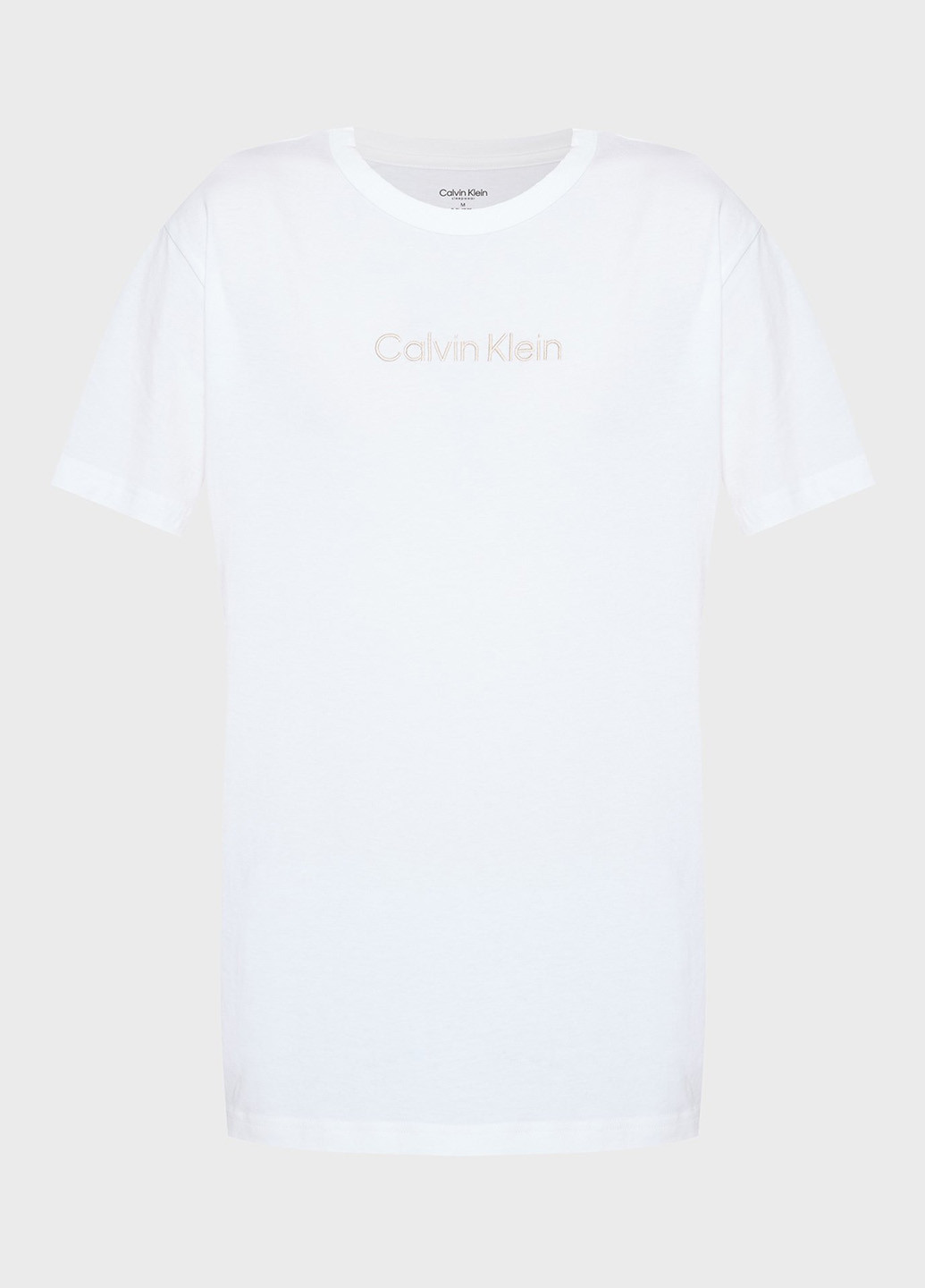 Белая футболка с коротким рукавом Calvin Klein