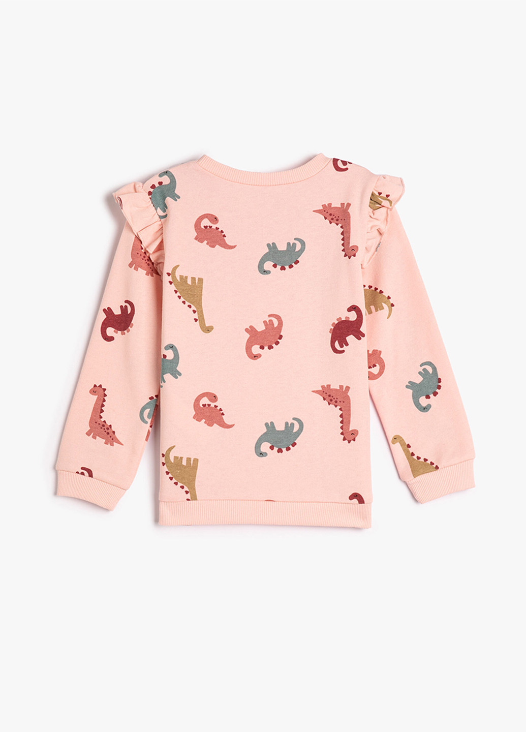 KOTON світшот динозавр рожевий кежуал поліестер, бавовна, трикотаж