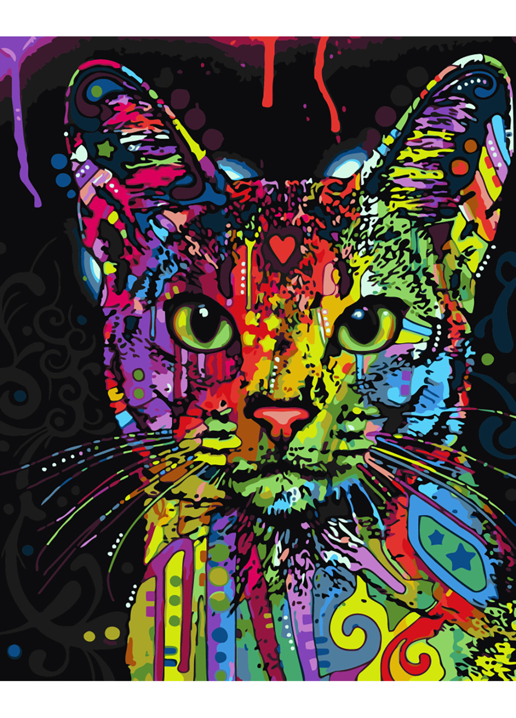 Картина по номерам "Абиссинская кошка" 40х50 см Brushme (252252675)