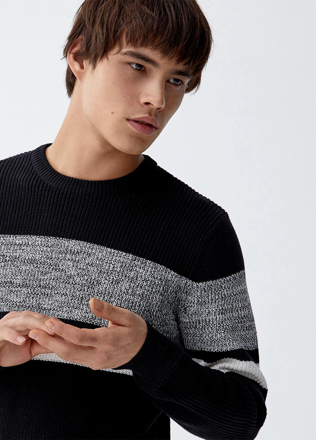 Чорний демісезонний джемпер джемпер Pull & Bear