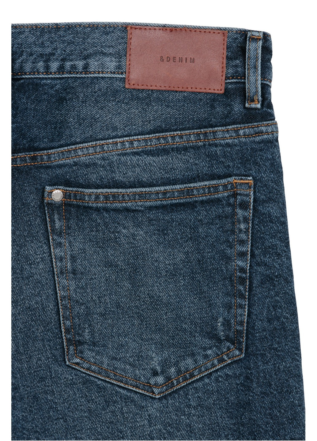 Джинси H&M однотонні сині джинсові бавовна