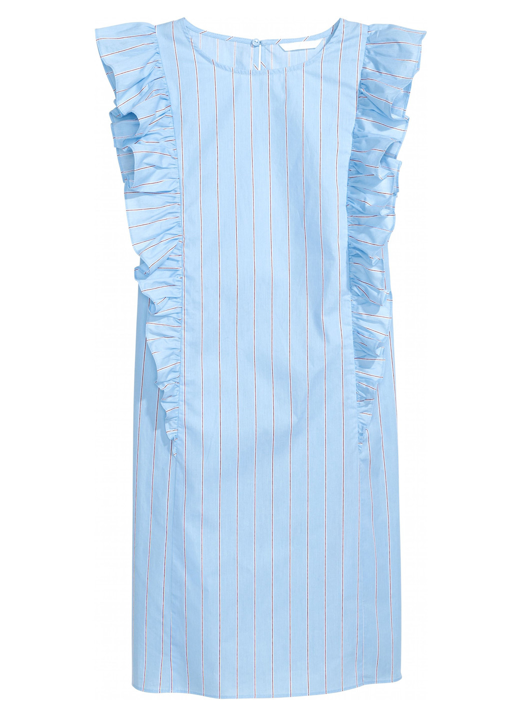Блакитна кежуал плаття, сукня а-силует H&M в смужку