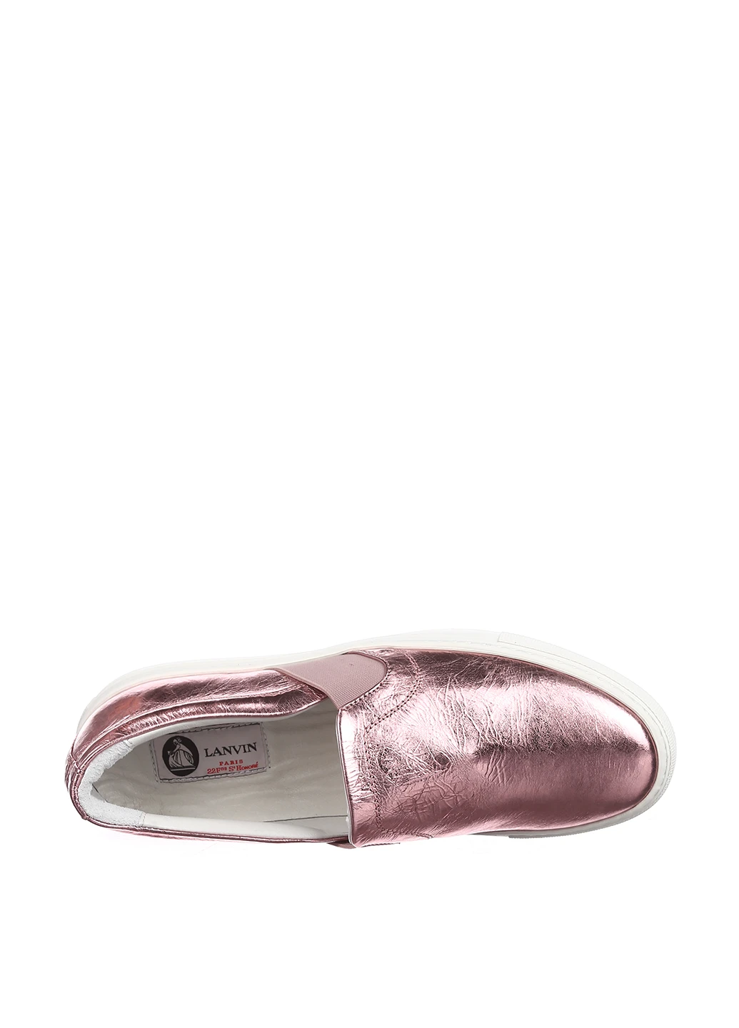 Розовые слипоны Lanvin однотонные