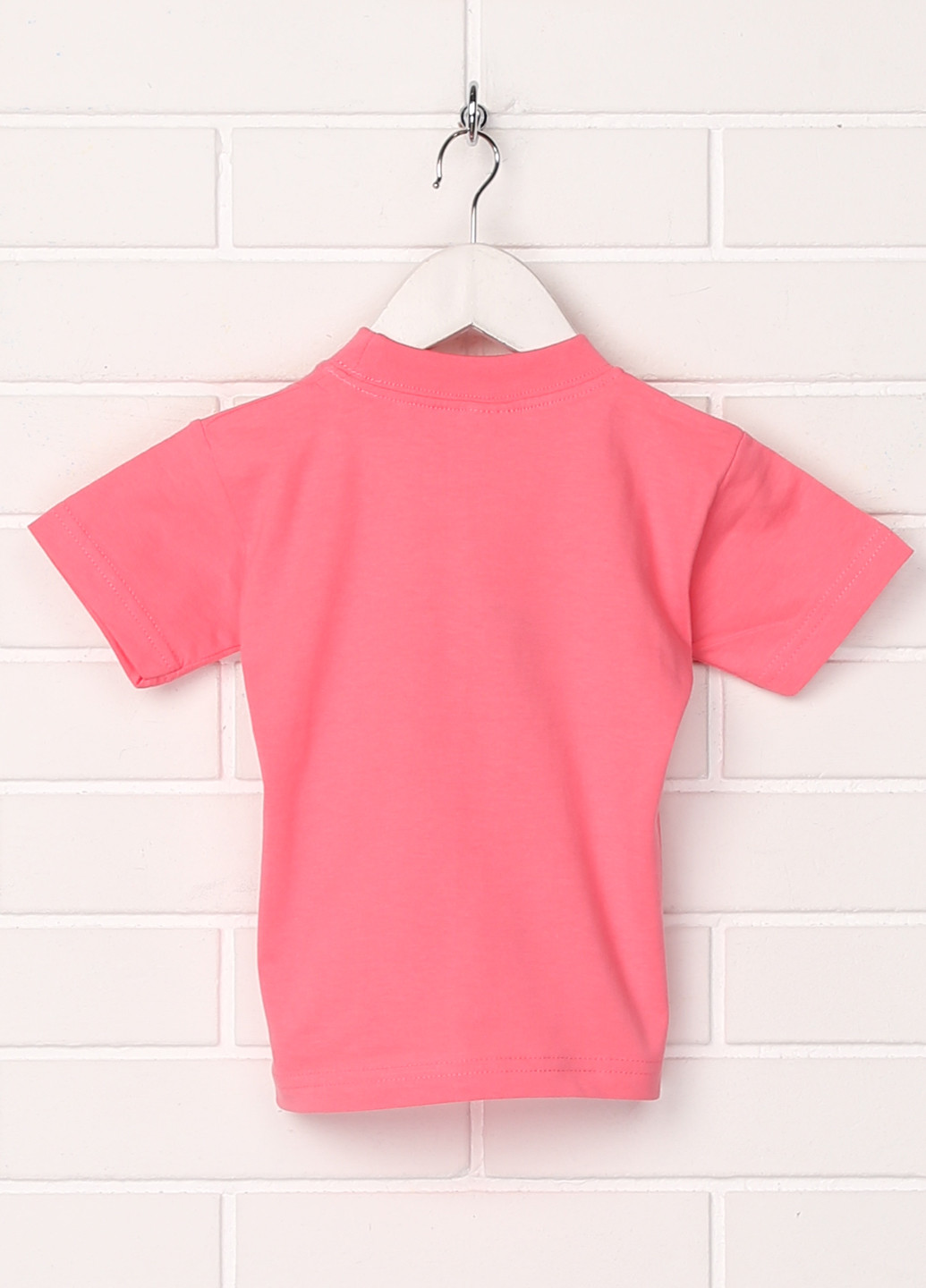 Розовая летняя футболка с коротким рукавом Babexi