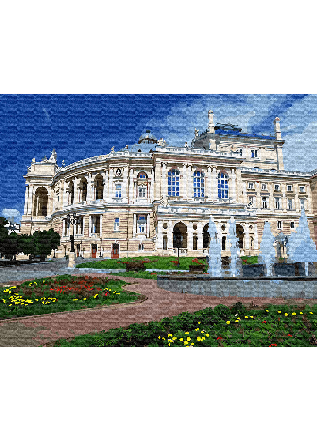 Картина по номерам "Одесский оперный театр" 40х50 см Brushme (199230593)