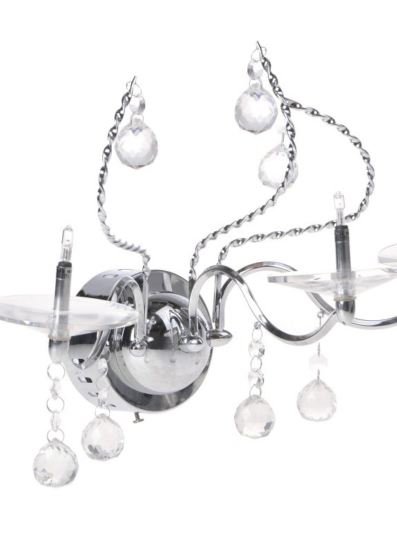 Бра настінне накладне у спальню кришталеве свічка класичне BCL-078W/3 Brille (253894267)