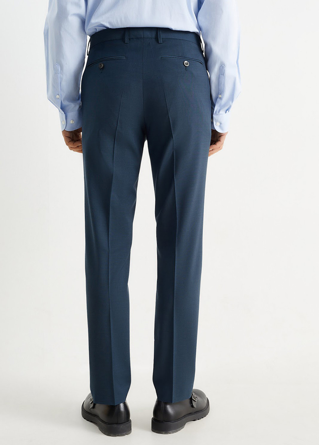 Синие классические демисезонные классические брюки C&A