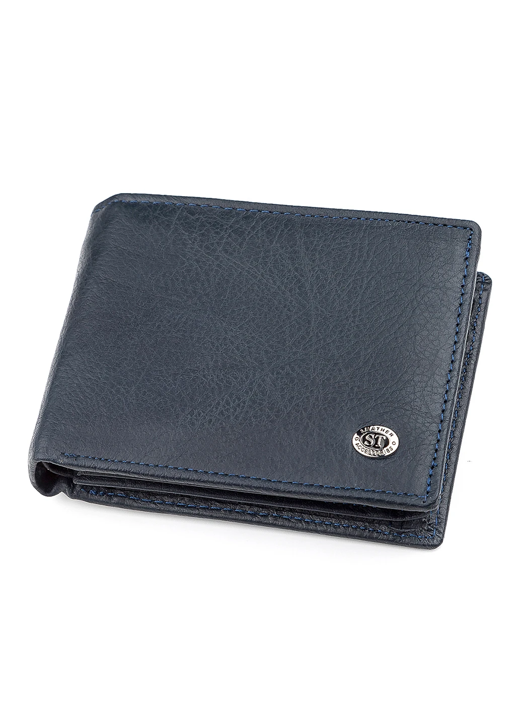 Чоловічий шкіряний гаманець 12х9х3 см st leather (252133458)