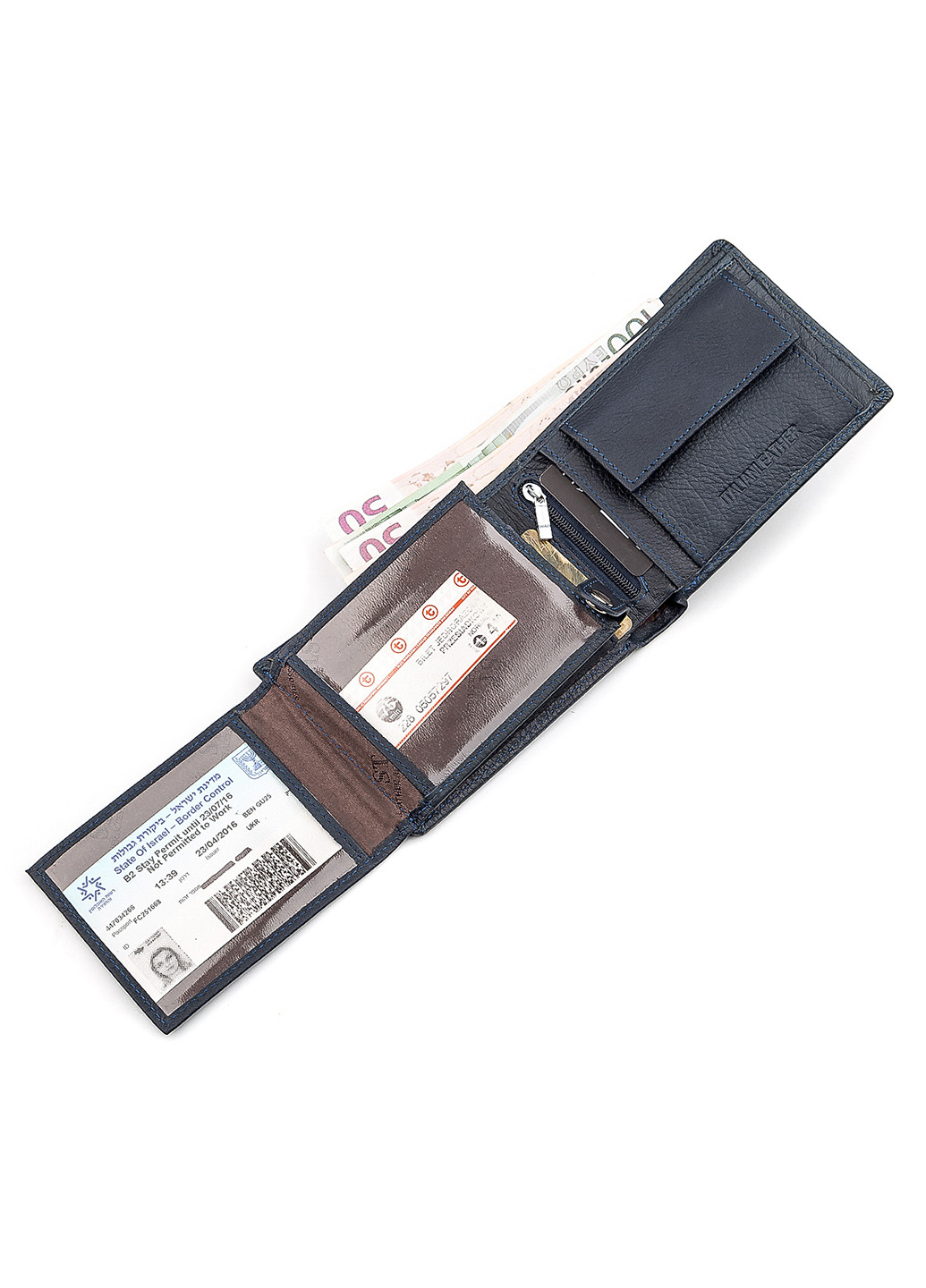 Чоловічий шкіряний гаманець 12х9х3 см st leather (252133458)