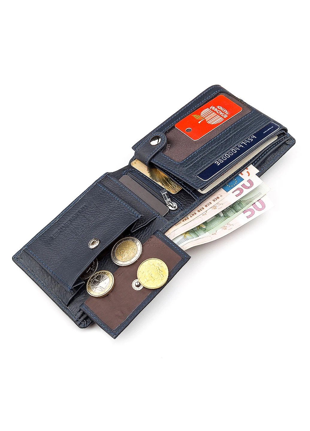 Чоловічий шкіряний гаманець 12х9х3 см st leather (252133458)