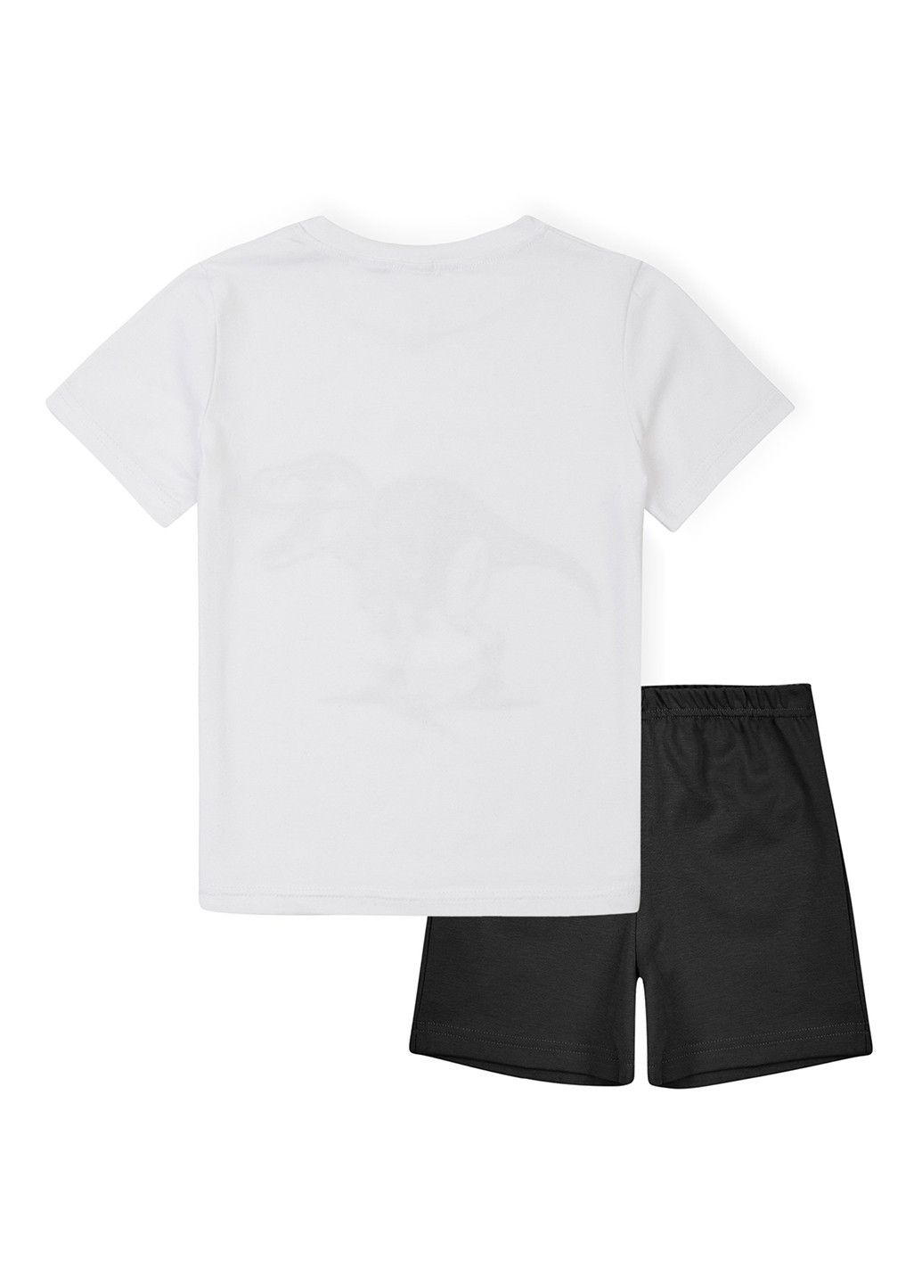 Чорно-біла всесезон піжама (футболка, шорти) футболка + шорти Garnamama