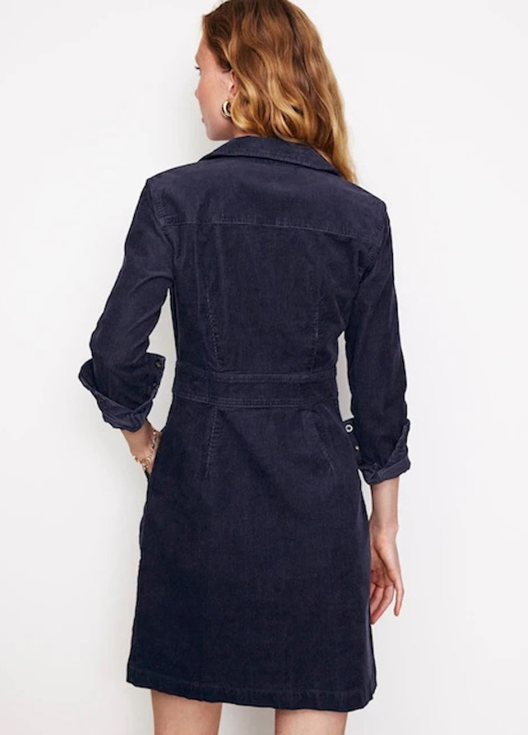 Темно-синее кэжуал платье рубашка Boden однотонное