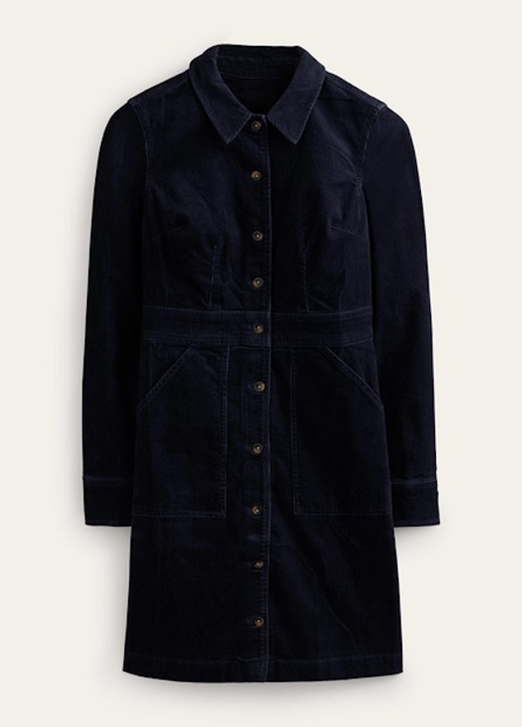 Темно-синее кэжуал платье рубашка Boden однотонное