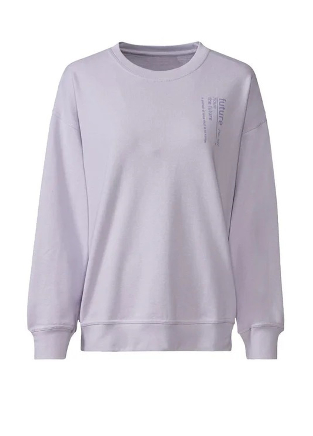 Бузковий світшот Esmara напис без декору (302886292)