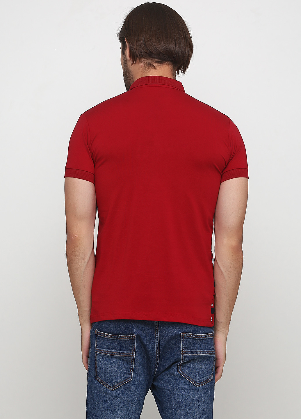Красная футболка-поло для мужчин Golf с рисунком