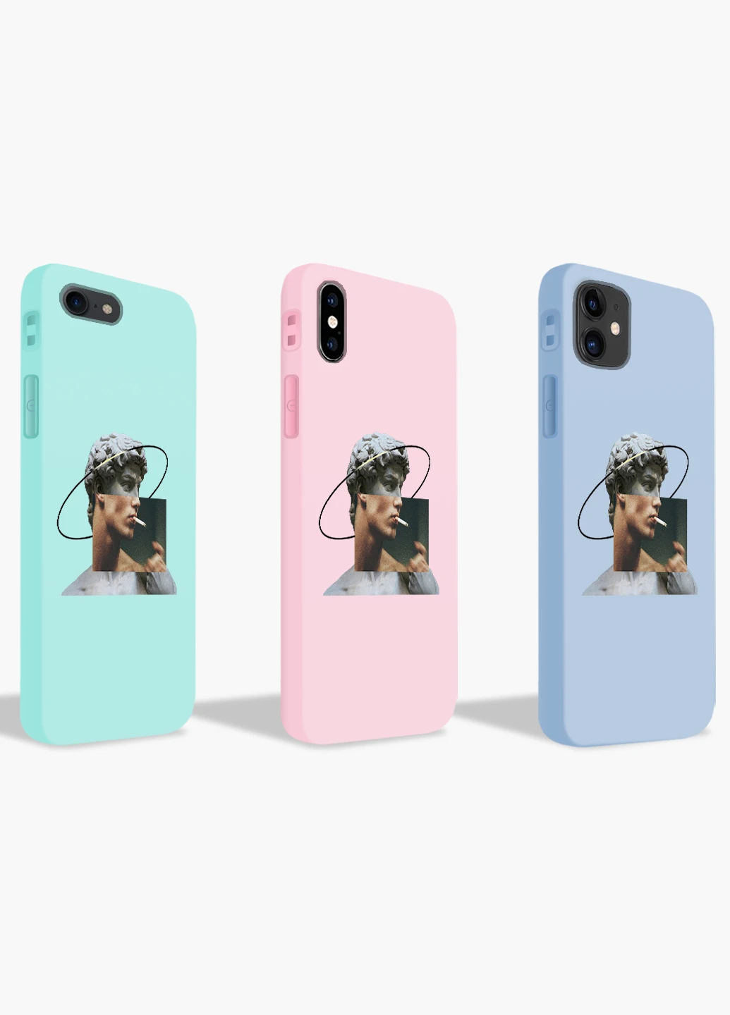 Чохол силіконовий Apple Iphone 7 Ренесанс Давид Мікеланджело (David Michelangelo) (17361-1201) MobiPrint (219356871)