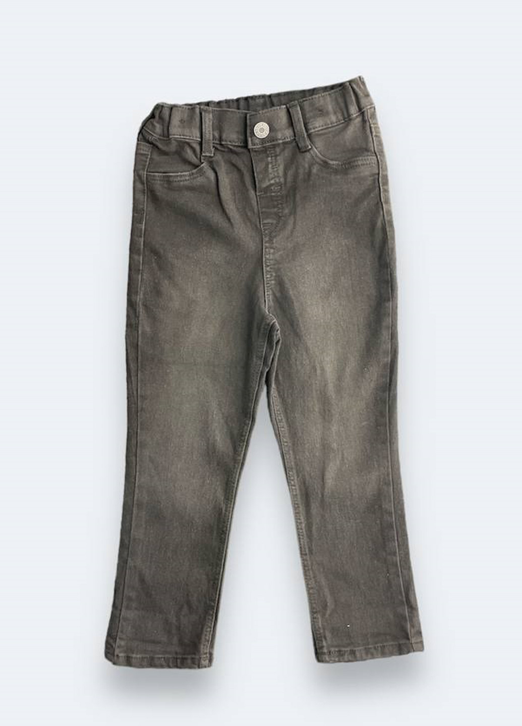 Темно-серые демисезонные слим джинсы H&M