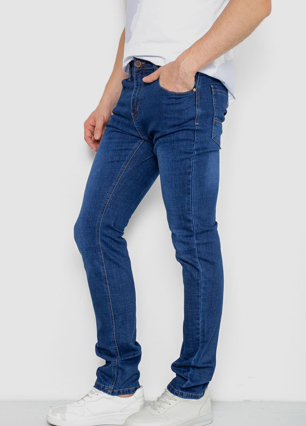 Синие демисезонные регюлар фит джинсы Ager