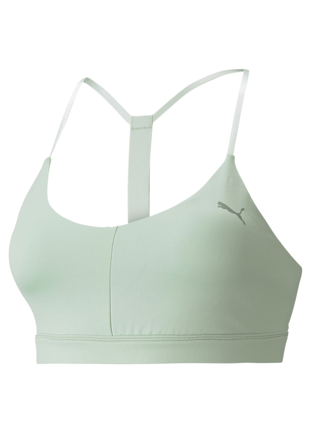 Зелёный бра low impact strappy women's training bra Puma полиэстер, эластан