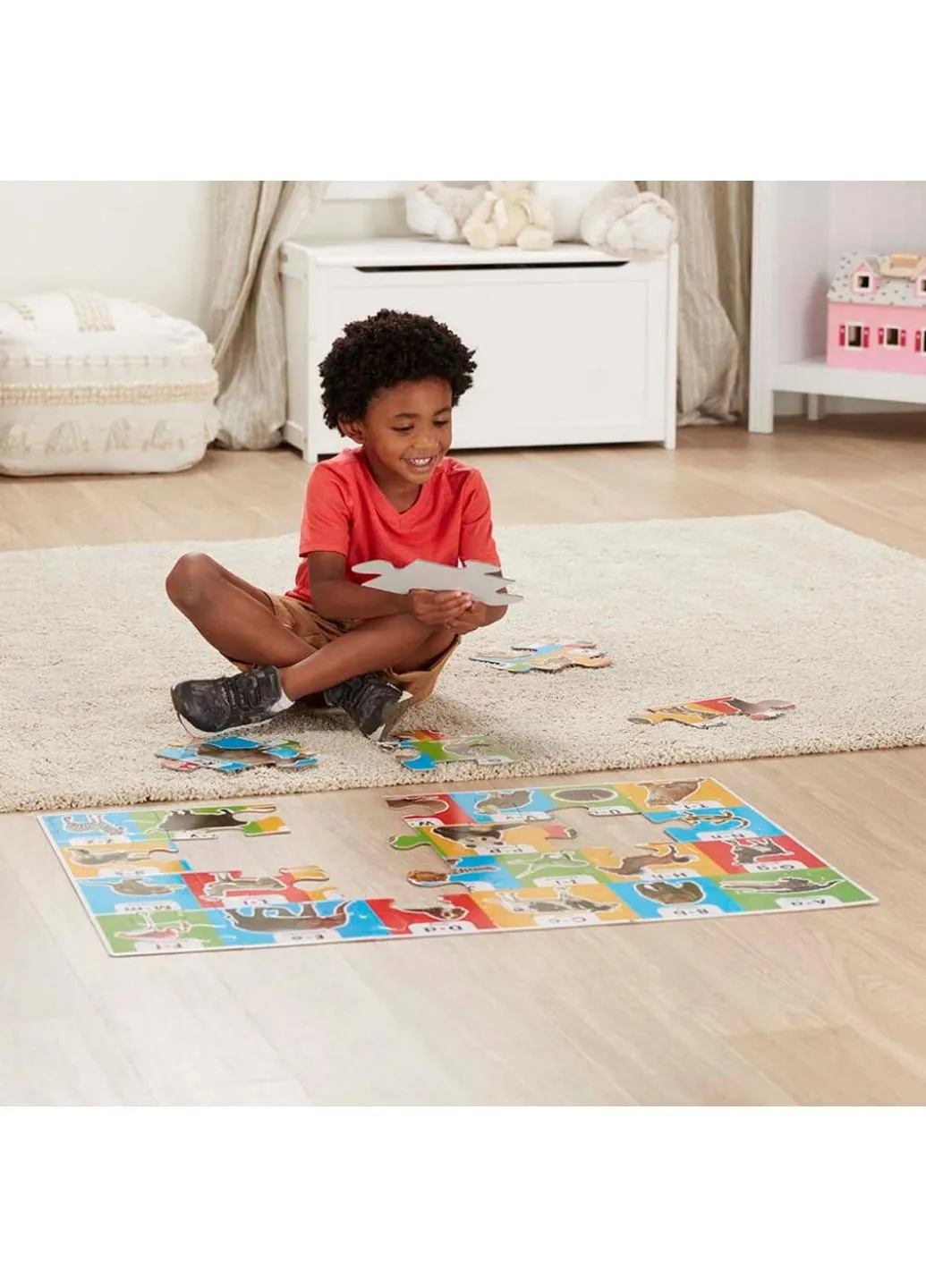 Пазл Мега "Алфавіт Тварини", 24 елементи (MD31001) Melissa&Doug (249984544)