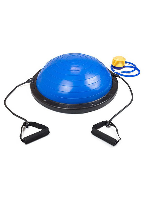 Балансировочная платформа BOSU Ball 60 см синяя с ножками (полусфера Bosu, тренажер-балансир БОСУ) EFBS-Bl EasyFit (241214892)