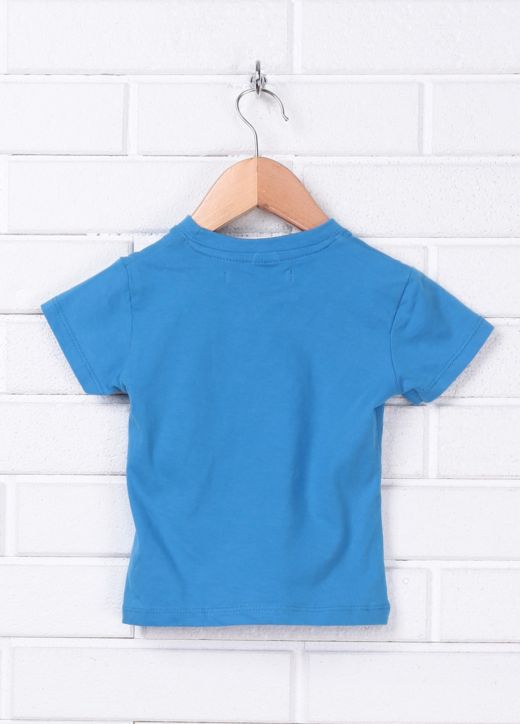 Голубая летняя футболка с коротким рукавом Aggresive