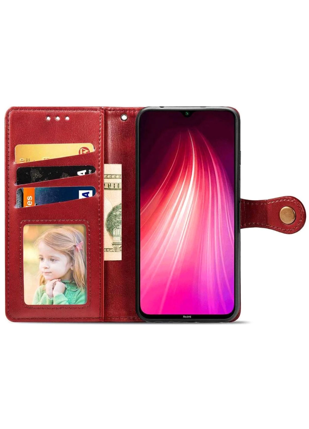 Шкіряний чохол книжка Gallant (PU) для Xiaomi Poco M3 Червоний (is_00000043580_3) Getman (250499995)