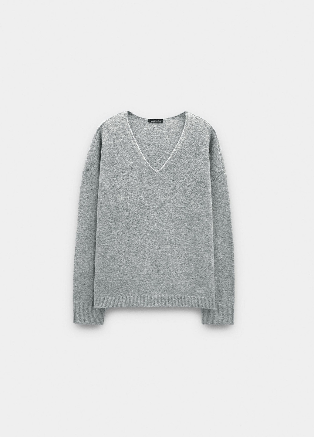 Светло-серый демисезонный свитер пуловер Parfois