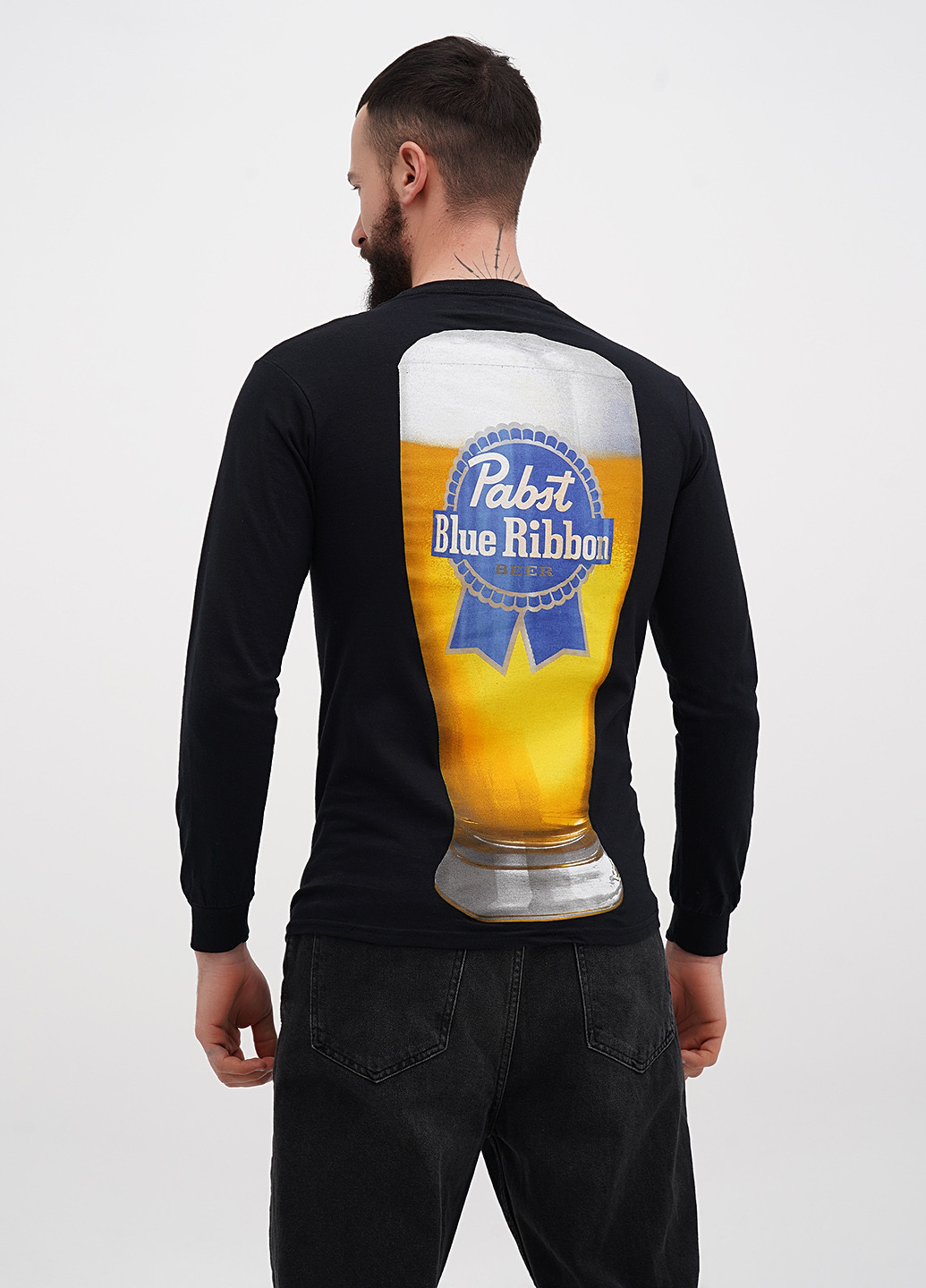 Лонгслів Ripple Junction малюнок чорний кежуали бавовна